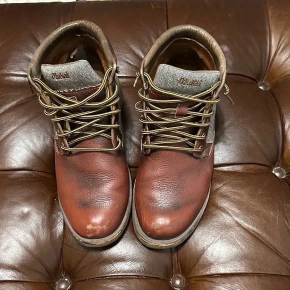 OluKai Men's Brown Leather Boots - Picture 1 of 3